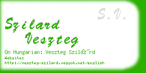 szilard veszteg business card